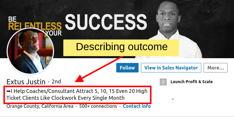 best security consultant headline for linkedin profile