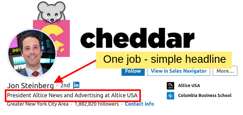 LinkedIn Headline